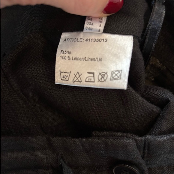 More & More black linen Skirt - Picture 5 of 5